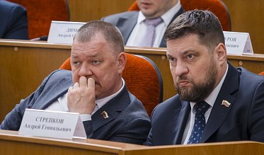 Евгений Солнцев впервые отчитался перед депутатами Заксобрания
